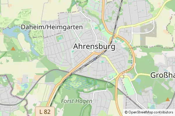 Mapa Ahrensburg