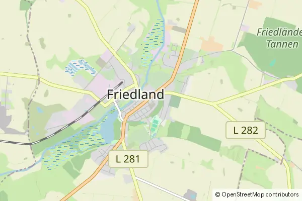 Mapa Friedland