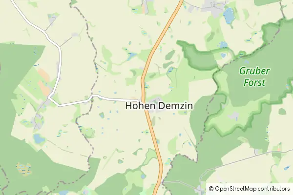 Mapa Hohen Demzin