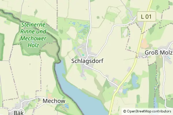 Mapa Schlagsdorf