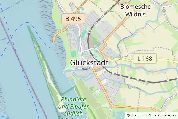 Mapa Glueckstadt