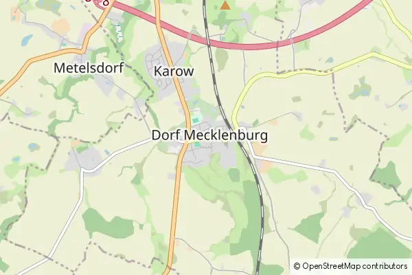 Mapa Dorf Mecklenburg