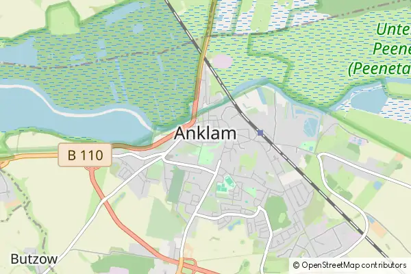 Mapa Anklam