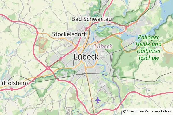 Mapa Lubeka