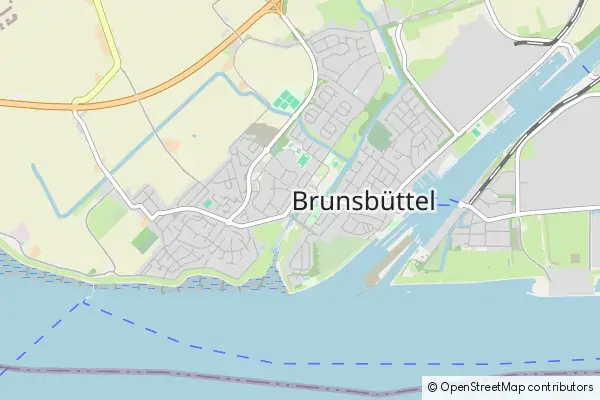 Mapa Brunsbuettel