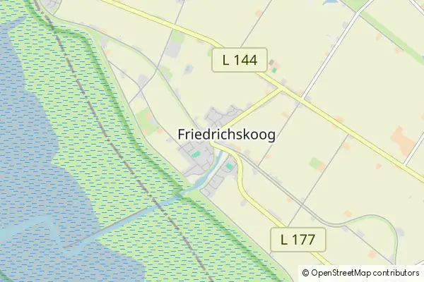 Mapa Friedrichskoog