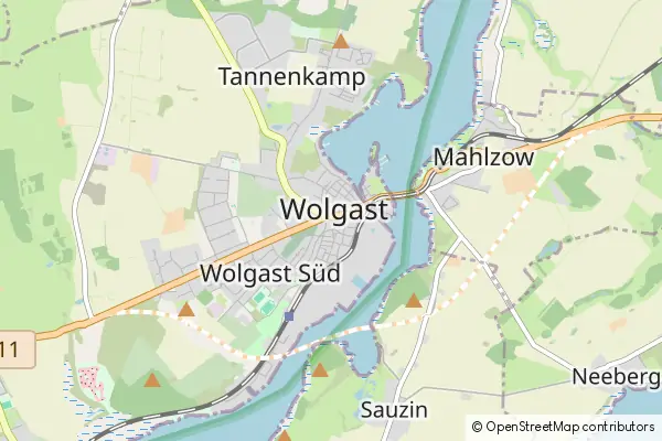 Mapa Wołogoszcz