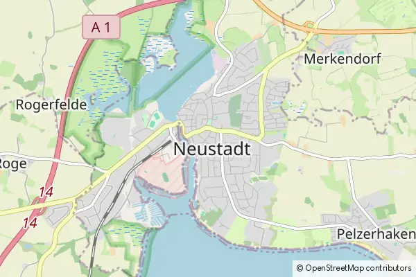 Mapa Neustadt in Holstein