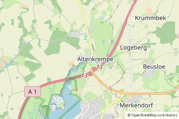 Mapa Altenkrempe