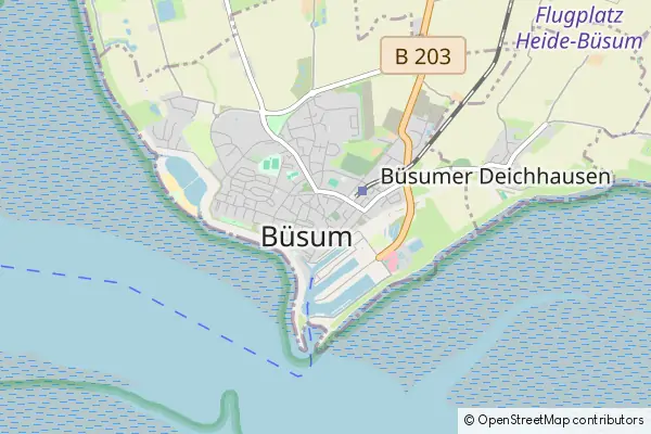 Mapa Büsum