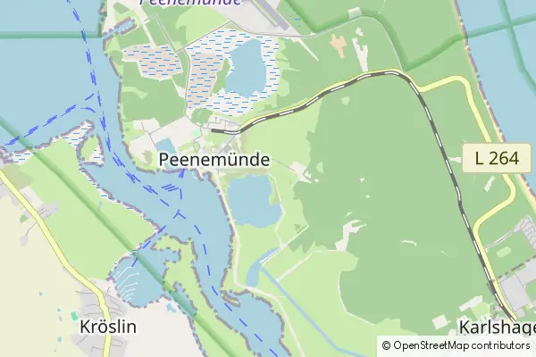 Mapa Peenemünde