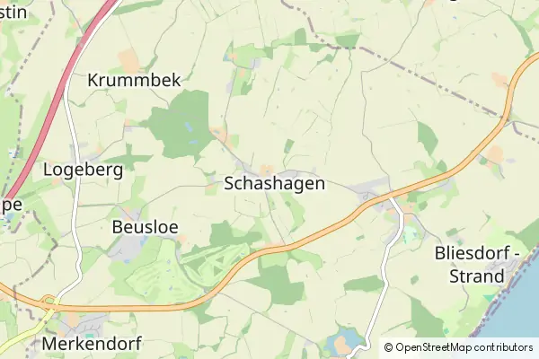 Mapa Schashagen