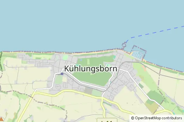 Mapa Ostseebad Kuhlungsborn