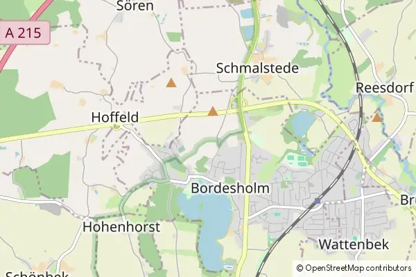 Mapa Bordesholm