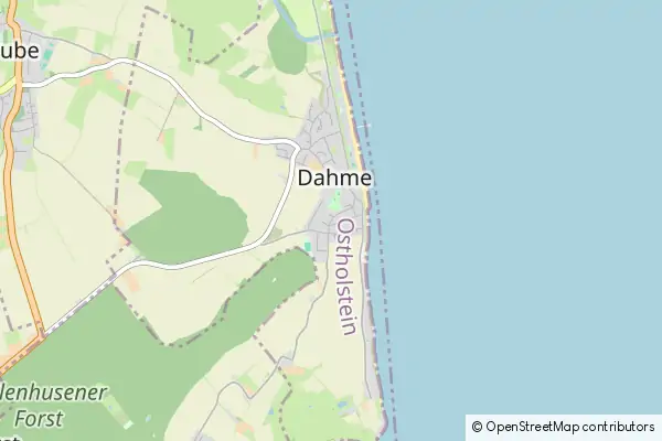 Mapa Dahme