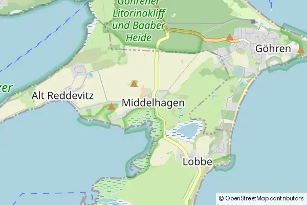 Mapa Middelhagen