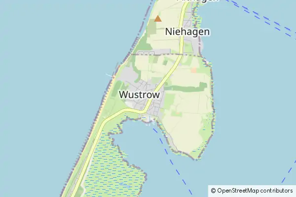 Mapa Ostseebad Wustrow