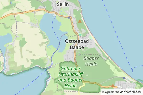 Mapa Ostseebad Baabe