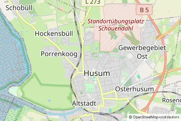 Mapa Husum