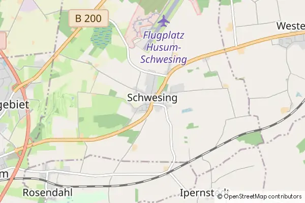 Mapa Schwesing