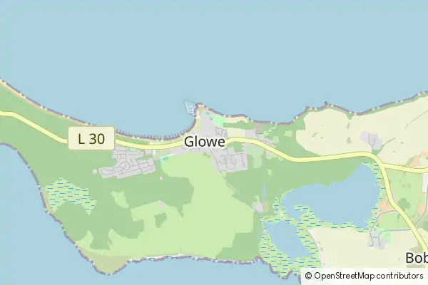 Mapa Glowe