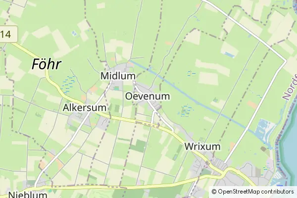 Mapa Oevenum