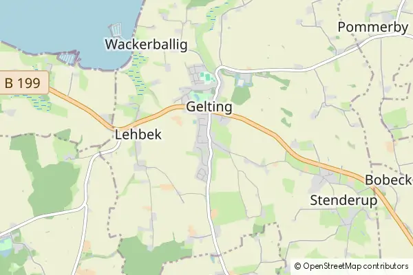 Mapa Gelting