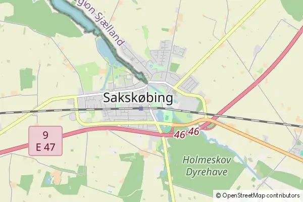 Mapa Sakskoebing