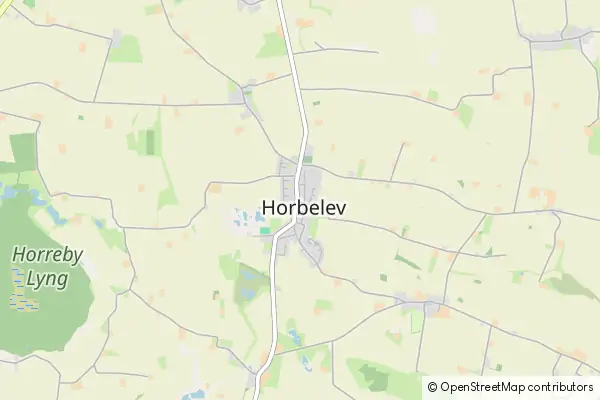 Mapa Horbelev