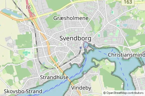 Mapa Svendborg