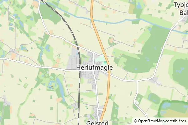 Mapa Herlufmagle