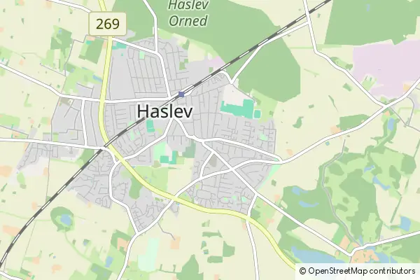 Mapa Haslev