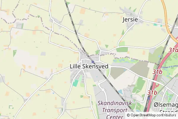 Mapa Lille Skensved