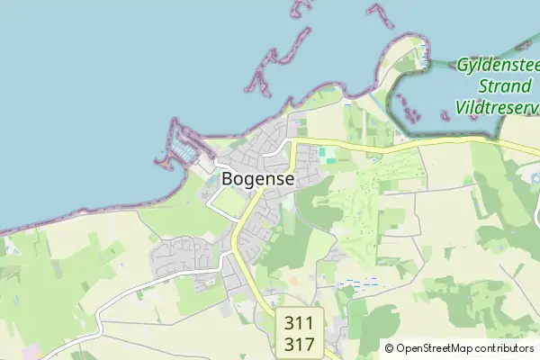 Mapa Bogense