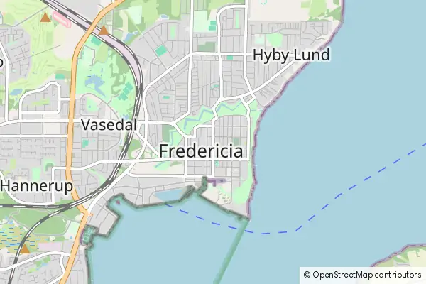 Mapa Fredericia