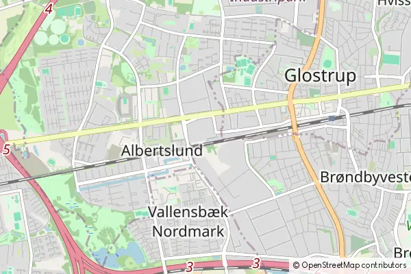 Mapa Gmina Albertslund