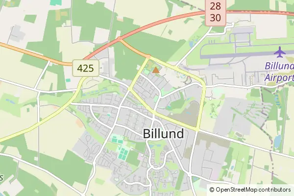 Mapa Gmina Billund