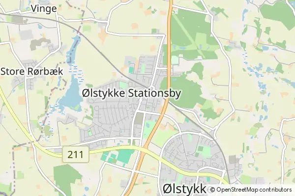 Mapa Olstykke