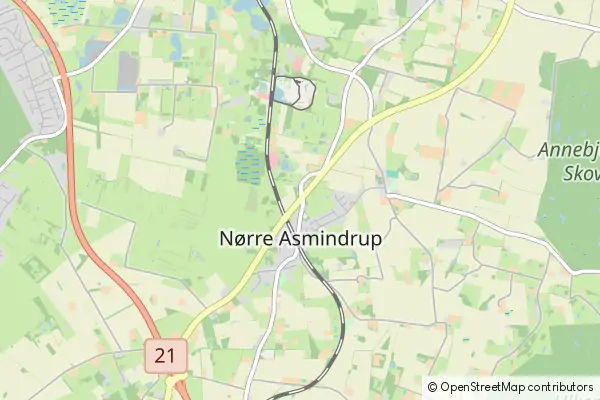 Mapa Noerre Asmindrup