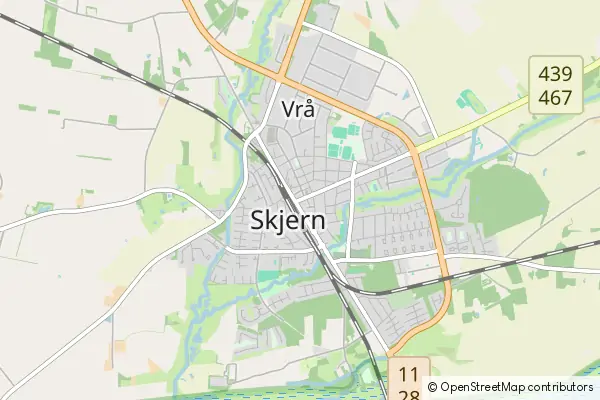 Mapa Gmina Skjern