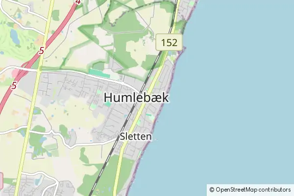 Mapa Humlebaek