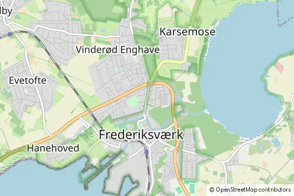 Mapa Frederiksværk