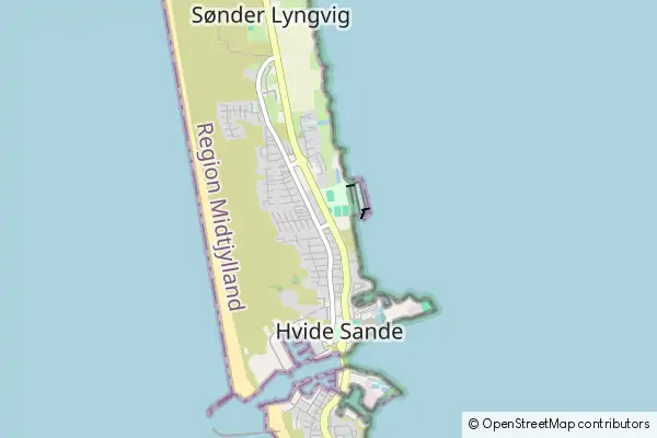 Mapa Hvide Sande