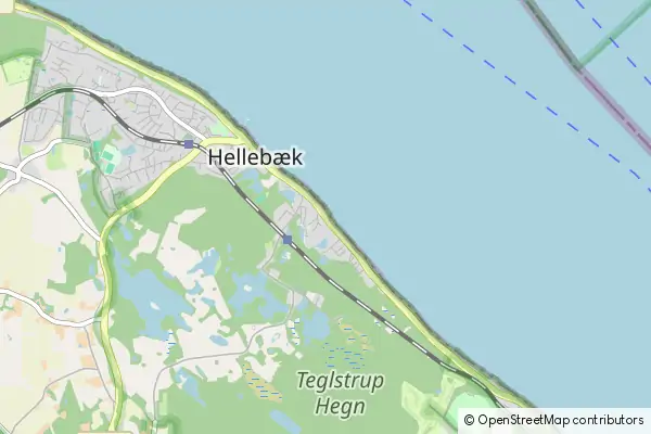 Mapa Hellebaek