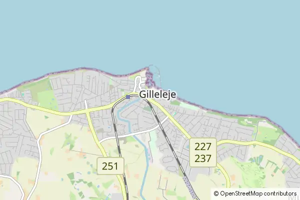 Mapa Gilleleje