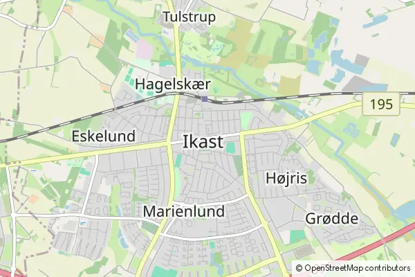 Mapa Ikast