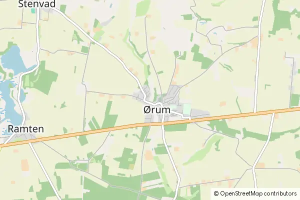 Mapa Oerum Djurs