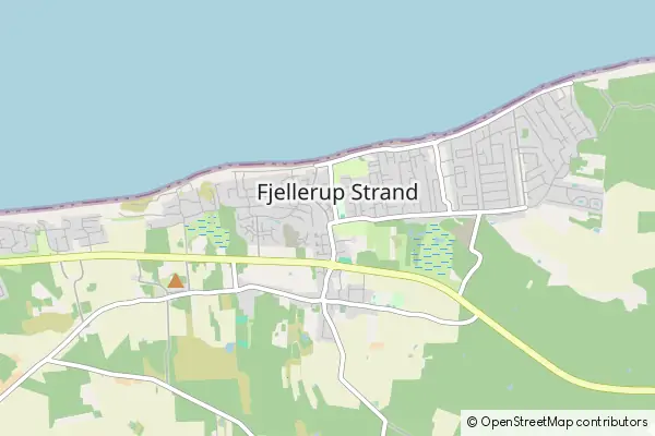 Mapa Fjellerup Strand