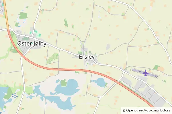 Mapa Erslev