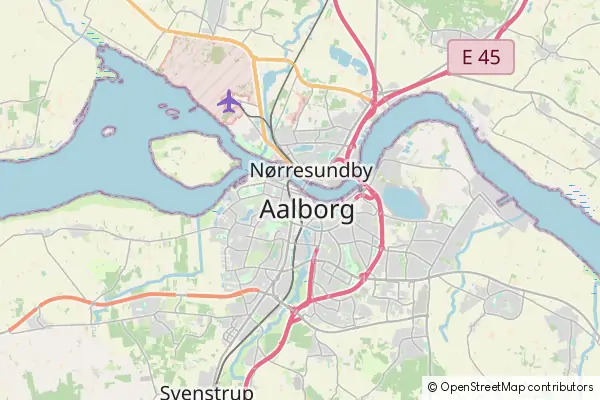 Mapa Aalborg